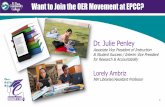 Want to Join the OER Movement at EPCC? · Want to Join the OER Movement at EPCC? ... What is OER? •Open Educational Resources: •Open public domain; ... be used with specific open