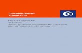 COMMUNICATIONS ALLIANCE LTD · Communications Alliance Ltd was formed in 2006 to provide ... 1.2.5 While the deployment and use of wideband codecs (e.g. AMR-WB, ... Communications
