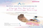 Asian Oncology Nursing Society 2015 Conference - jscn.or.jpjscn.or.jp/file141107.pdf · AONS 2015 Conference Flying the Spirit of Asian Oncology Nursing November 19-21, 2015 Seoul