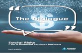 The Dialogue - Home | Actuaries Institute · The Dialogue is a series of ... Revenge Risk Litigation Risk ... • Patronism Risk – the risk that ‘we know what is acceptable for