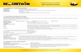 SAFETY DATA SHEET HT DEFOAM - Mountain   DEFOAM SDS.pdfMountain Suly and Service LLC. PO Box 3111 Longview TX 75606 h. 888.547.1149 ofice h. 903.753.2400 fax 480.287.9975 SAFETY DATA SHEET HT DEFOAM