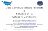Data Communications Products Services 14-19 … Communications Products & Services 14-19 Category Definitions Jeff Mottishaw (jmottishaw@utah.gov) State of Utah - Lead Contract Administrator