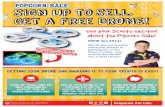 Get your Scouts excited about the Popcorn Sale! · about the Popcorn Sale! Sign up your unit to ... CREATE EXCITEMENT AT YOUR UNIT KICKOFF PARTY AND PROMOTE YOUR DRONE AS AN INCENTIVE!