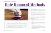 Education & Training Hair Removal Methods - Home - …csao.net/files/pdfs/70-2009-9590-3 Hair Removal Methods 2 08.pdfEducation & Training Hair removal methods are an important factor