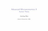 Advanced Microeconomics IIjmaocourse15sp.weebly.com/.../auction_[handout].pdf · Advanced Microeconomics II Auction Theory Jiaming Mao School of Economics, XMU. Introduction ... I