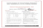 STATE COUNCIL OF EDUCATIONAL RESEARCH AND TRAINING (S.C.E ...ntse.fiitjee.com/NTSE2017-18/QP_ Punjab NTSE Stage 1 2017-18 (MAT... · STATE COUNCIL OF EDUCATIONAL RESEARCH AND TRAINING