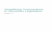 Simplifying Transactions in Securities Legislation ·  · 2014-10-163. Proposal 1: Refocus the Transactions in Securities legislation to target tax avoidance 9 ... the nature of