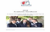 2018 Academic Handbook - Balcatta Senior High School€¦ · SHB20116 Certificate II in Retail Cosmetics SHB20116 Certificate II in Retail Cosmetics Delivered and assessed at school