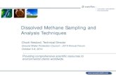 Dissolved Methane Sampling and Analysis … Methane Sampling and ... “Dissolved methane results from water samples collected from the same source at the same time are comparable