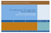 Graduate Program Handbook - The Department Sociology · Graduate Program Handbook . ... MA Thesis Option: Guidelines and Deadlines ... All incoming Sociology and Criminology graduate