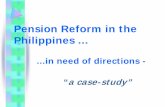 Pension Reform in the Philippines - MENUactuaries.org/FUND/Manila/deCastro.pdf · Pension Reform in the Philippines ... ... • R.A. 7641 - law passed in 1992, defining minimum benefit