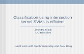 Classification using intersection kernel SVMs is efficientweb.stanford.edu/group/mmds/slides2008/malik.pdf · Classification using intersection kernel SVMs is efficient ... - Slow