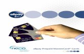 allpay Prepaid MasterCard Cards - Amazon S3s3-eu-west-1.amazonaws.com/allpay-downloads/manual/NEPO Prepai… · *Subject to ID verification **The Prepaid MasterCard Card is not covered
