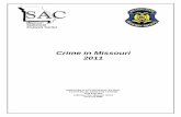 Crime in Missouri 2011 Murder Clearance Rates, ... Crime in Missouri, 2011 Executive Summary EXECUTIVE SUMMARY This Digest is produced annually by the Missouri …