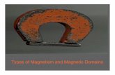 Types of Magnetism and Magnetic Domains - Grade 11 ...wattgr11physics.weebly.com/uploads/8/8/6/0/8860033/jan...Example: soft iron Electromagnet: A magnet can be created by wrapping