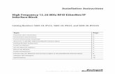 Bulletin 56RF High Frequency 13.56 MHz RFID …literature.rockwellautomation.com/idc/groups/literature/...6 High Frequency 13.56 MHz RFID EtherNet/IP Interface Block Drawing Number