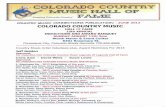 Colorado Country Music Hall of Fame - Contry Music ...ccmhof.com/assets/pdf/newsletters/june_2013.pdf · COLORADO COUNTRY MUSIC HALL OF FAME ... 30-Denver Steel Guitar Show, ... Colorado