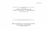 TOC-VCPH CPN TOC-Control V Software - UMass Amherst · SHIMADZU CORPORATION ANALYTICAL & MEASURING INSTRUMENTS DIVISION KYOTO, JAPAN ... procedures for the TOC-V. The procedures related