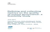 Defining and collecting metrics on the quality of school governance: a feasibility study€¦ ·  · 2017-07-12of school governance: a feasibility study July 2017 Tami McCrone, ...