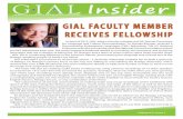 GRADUATE INSTITUTE OF APPLIED LINGUISTICS … · GRADUATE INSTITUTE OF APPLIED LINGUISTICS Insider Vol I Issu GIAL FACULTY MEMBER RECEIVES FELLOWSHIP ... for future generations, ...