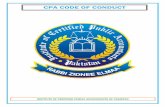 CPA CODE OF CONDUCT - CPA Pakistanicpap.com.pk/frontend/web/attachments/code of conduct/CPA Code of... · CODE OF CONDUCT 1 2 3 ... Discipline Mr. Manzoor Hussain Former Auditor General