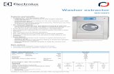 Washer extractor - Richard Jay · Washer extractor W5180H ... Electric 220-240V 3 ~ 50/60 18.0 18.3 50 ... 3 phase 415v ; hard wired : CIRCUIT PROTECTION AMPS - WITH ELEC.