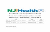 REQUEST FOR QUOTATION (RFQ) New Jersey Department of Health Laboratory Evaluation ...nj.gov/health/mgmt/documents/rfq/RFQ_Lab_Evaluation... ·  · 2017-12-22New Jersey Department
