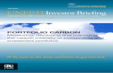 Portfolio Carbon - Finance Initiative · PORTFOLIO CARBON Measuring, ... internal factors of the company can contribute to carbon risk exposure. In GHG accounting terminology,