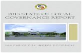 2013 STATE OF LOCAL GOVERNANCE REPORT · 2013 STATE OF LOCAL GOVERNANCE REPORT ! ... Message The year 2013 has ... Aside from Mobile Registration the utilization of Barangay Civil