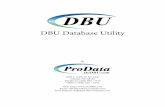 DBU Database Utility - ProData - Custom AS400 Software · Welcome to ProData’s DBU Database Utility documentation. ... On the command line enter [DBU] and press [F4] to bring up