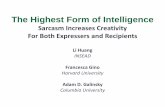 The Highest Form of Intelligence - EIB Instituteinstitute.eib.org/wp-content/uploads/2016/06/Li-HUANG_Sarcasm_EIBI... · The Highest Form of Intelligence ... (P-FS, Nevo & Nevo, 1983;