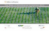 MicroRate- The State of Microfinance Investment 2013 · THE STATE OF MICROFINANCE INVESTMENT 2013 Survey and Analysis of MIVs – 8th Edition 3 Foreword This marks the 8th consecutive
