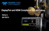 DisplayPort and HDMI Compliance Test and Debuggraniteriverlabs.com/.../2013/12/...PHY-compliance-test-and-Debug.pdfDisplayPort and HDMI Compliance Test and Debug ... 3.2 –Non Pre-Emphasis