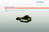 POSIWIRE® - asm-sensor ·  R1K Metal wiper Signal wiring potentiometer WS31 / WS42 Signal CT-Poti / 5-Turn WS31: 250 mm