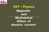 Magnetic and Mechanical Effect of electric current - Karkea.kar.nic.in/vikasana/physics_2013/phy_c6.pdf · Mechanical effect of Electric current: 1. ... Or when electric and magnetic