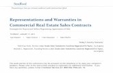 Representations and Warranties in Commercial Real …media.straffordpub.com/.../presentation.pdf · Representations and Warranties in Commercial Real Estate Sales Contracts ... Commercial