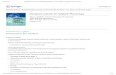 European Journal of Applied Physiology – incl. option to ... · 8/22/12 European Journal of Applied Physiology – incl. option to publish open ... European Journal of Applied Physiology