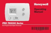 69-1776EF-1 - PRO TH3000 Series - Honeywell - … Manual 2 Your new Honeywell thermostat has been designed to give you many years of reliable service and easy-to-use, push-button climate