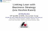 Linking Lean with Business Strategy (via Hoshin Kanri) Kanri-Jd Marhevko - Sep 2017.pdfLinking Lean with Business Strategy (via Hoshin Kanri) Jd Marhevko ... ASQ Fellow, Shainin Medalist,