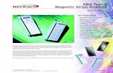 ABA Type II Magnetic Stripe Readers - Honeywell · ABA Type II Magnetic Stripe Readers ... Using an ABA Track II compliant pass-through format, MSR42 Series can read high coercivity