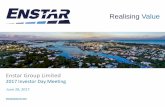 Enstar Group PowerPoint Template · industry, the success of implementing our strategies, ... Trident 8.1% Enstar Limited Provides Services through Service Agreement Enstar Group