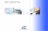 KEY Laser III 1243 User instructions - Welcome to …kavolaserdentistry.com/pages/key 3 laser manuals/User Instructions.pdfUser instructions KEY Laser III 1243 ... Root canal disinfection