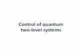 Control of quantum two-level systems · changes 𝜑 on Bloch sphere Oscillating fields perpendicular to quantization axis ... 10.3 Control of quantum two-level systems ...