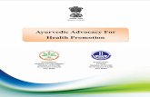 Ministry of AYUSH - CCRASccras.nic.in/sites/default/files/Material for ASHA_ANM/Ayurvedic...Ministry of AYUSH, ... the health of healthy personsw and “Aturashya Vikar Prasamanam”