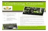 Geebung Gazette - North Coast Regional Botanic Garden€¦ ·  · 2017-08-15Geebung Gazette #1 2016 Geebung Gazette ... At the rear of the garden we have a bloom of Azolla (Duckweed),