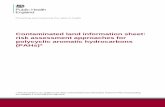 Contaminated land risk assessment approaches for PAHs · Contaminated land information sheet: risk assessment approaches for polycyclic aromatic hydrocarbons 7 The EU target value