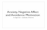 Anxiety, Negative Affect and Avoidance Motivation - The … ·  · 2007-04-18Anxiety, Negative Affect and Avoidance Motivation A single trait - multitude of theories. ... low between