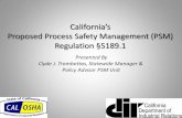 Cal/OSHA Presentation on Proposed Process Safety ...lni.wa.gov/Safety/GrantsPartnerships/Committees/PSM/pdfs/CalOSHA... · Process Safety Management for Petroleum Refineries ... •