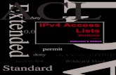 Any IPv4 Access 0.0.0.0 Lists ACL - thinkingninja.comthinkingninja.com/rp/ACLBooks/ACLSolutions.pdf · Extended 0.0.0.0 ACL Standard deny access-group access-list ACL Wildcard Mask