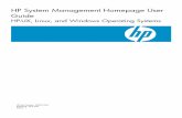 HP System Management Homepage User Guideh20628. · HPSystemManagementHomepageUser Guide HP-UX,Linux,andWindowsOperatingSystems HPPartNumber:509679-006 …